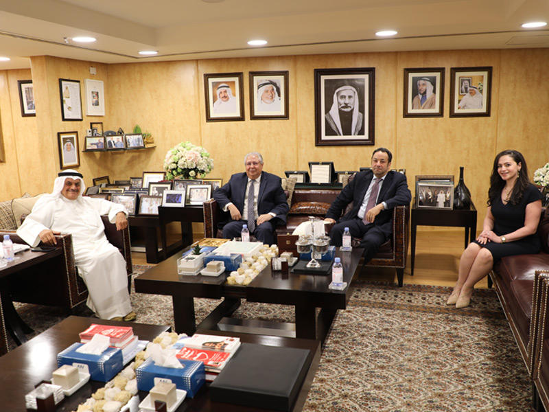 Faisal AlMutawa, Chairman & CEO of AAW, Receives the Ambassador of Egypt State of Kuwait, Hِis Excellency Osama Shaltout