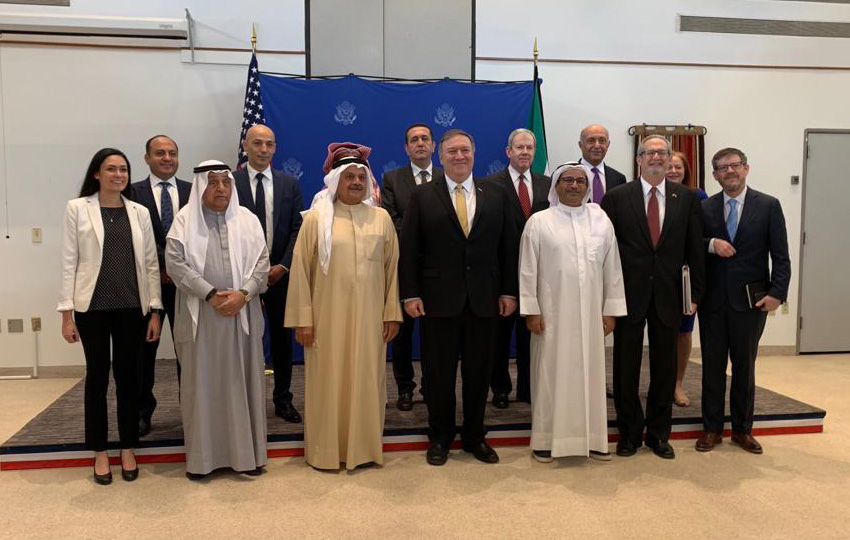 Mr. Faisal Al-Mutawa, with a Number of Businessmen, Meets the USA Minister of Foreign Affairs During His Visit to Kuwait, and Announces the Establishment of “The US Kuwait Business Council”