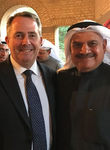 Faisal Al-Mutawa receives Rt. Hon Dr. Liam Fox MP, British Secretary of State for International Trade & President of the Board of Trade