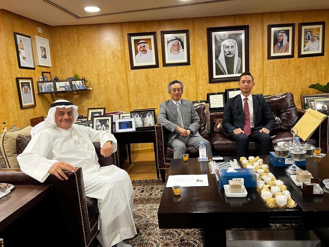 Faisal Ali Al Mutawa, received the Ambassador of Japan to Kuwait, His Excellency Mr. Morino Yasunari