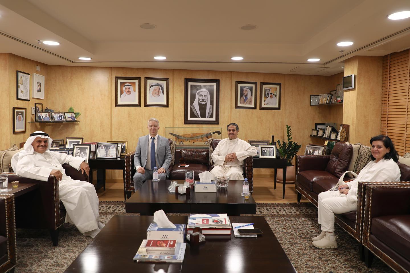 Faisal Ali Al Mutawa, received the Swiss ambassador to Kuwait, H.E. Dr. Tiziano Balmelli